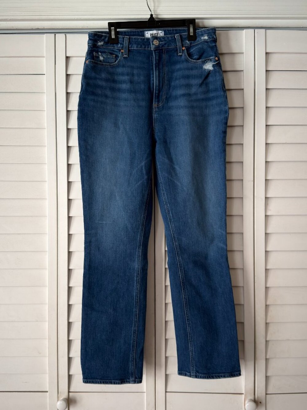 Paige Knockout Curvy High Waist Straight Leg Jeans - Size 30